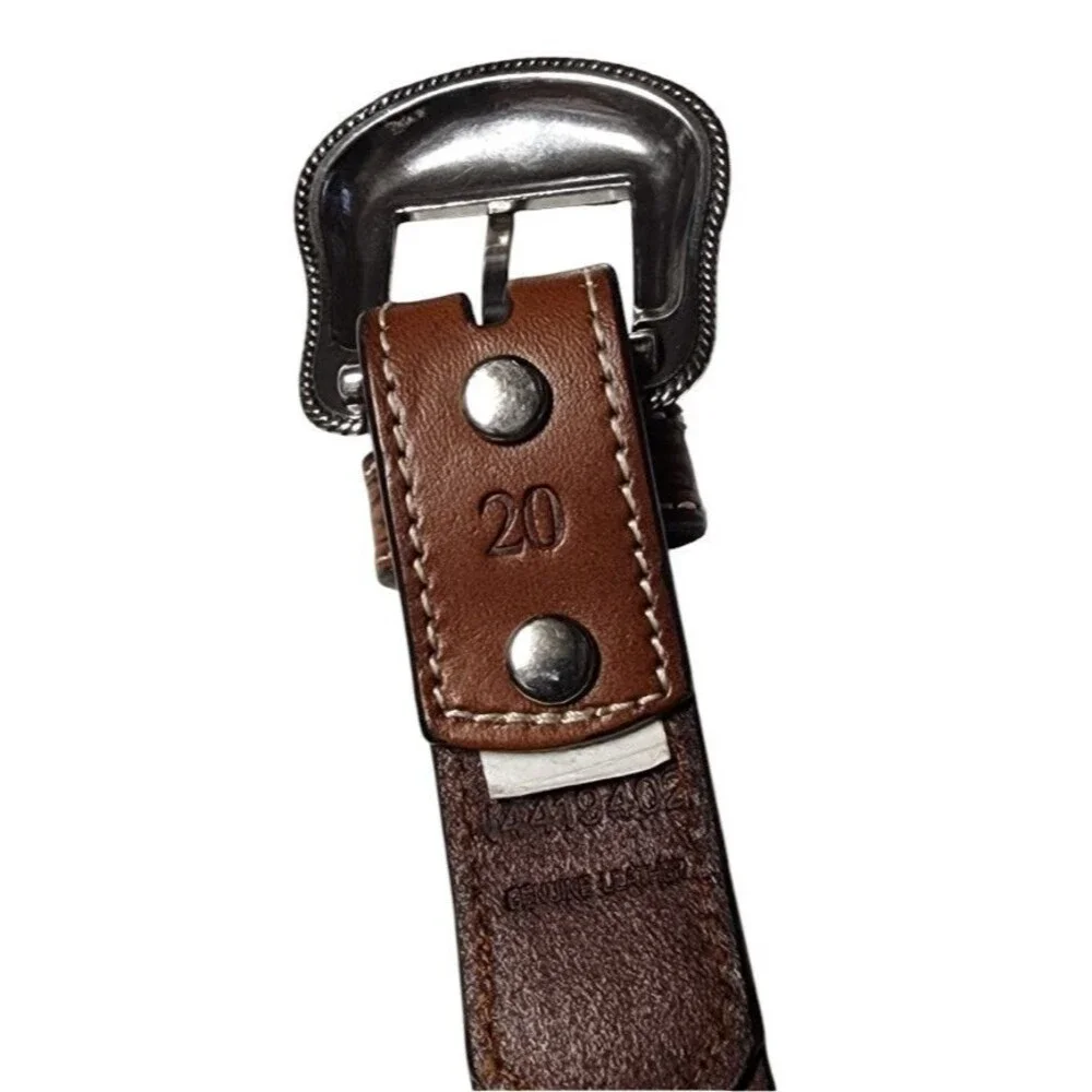 Nocona Embellished Leather Belt 26